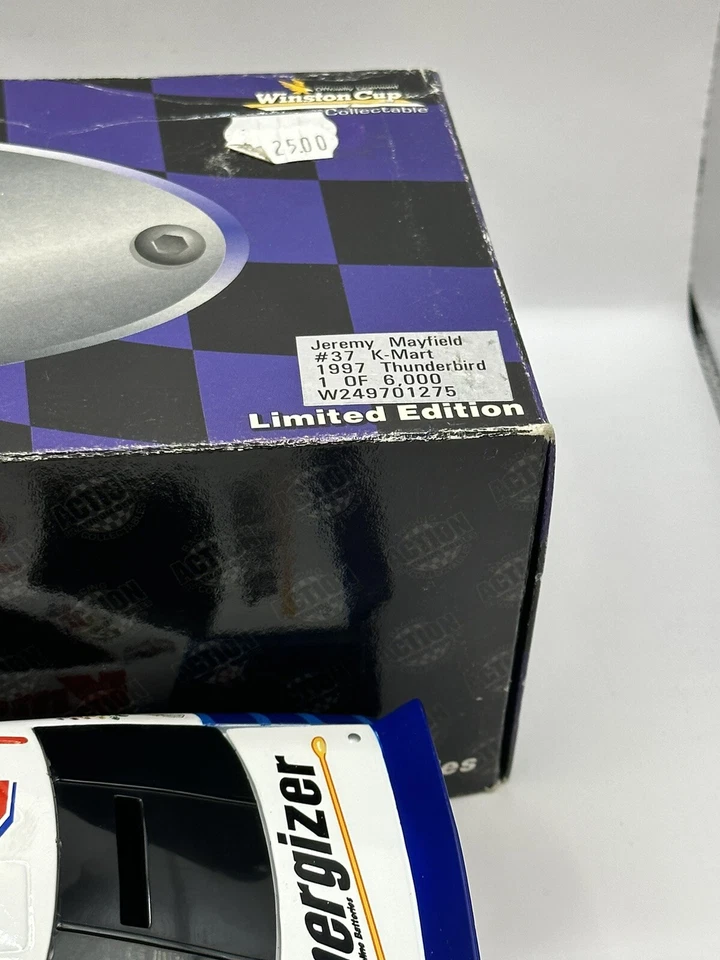 NASCAR Diecast BANK 1:24 Jeremy Mayfield #37 K-Mart 1997 Thunderbird  - Image 2 of 3