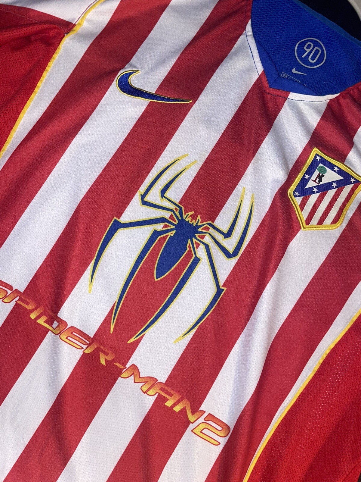 atletico madrid jersey large SpiderMan eBay
