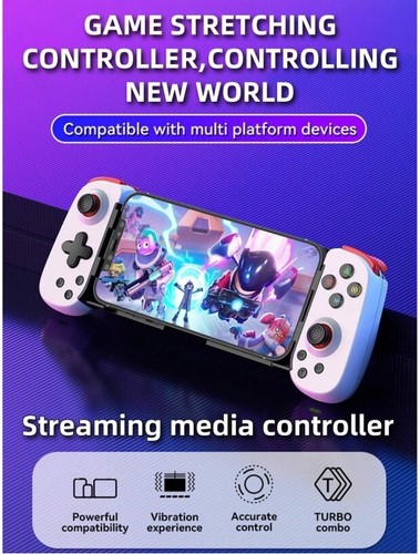 Controller di gioco estensibile per cellulare tablet wireless compatibile Bluetooth - Foto 1 di 9