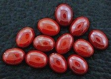 SIX 8x6 8mm x 6mm Oval Red Jasper Cab Cabochon Gemstone Gem Stone RJC19OTH