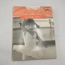 New Capezio Girls Ultra Soft Footed Matte Semi Opaque Ballet Tights #1815X 2-6