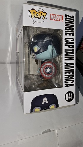 Funko Pop! Marvel What If? Zombie Captain America #941 - Picture 4 of 10