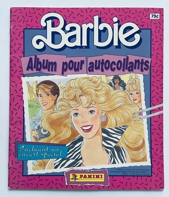 Barbie 1989, Barbie l'amie du coeur 24 autocollants A à X Panini - Photo 1/4