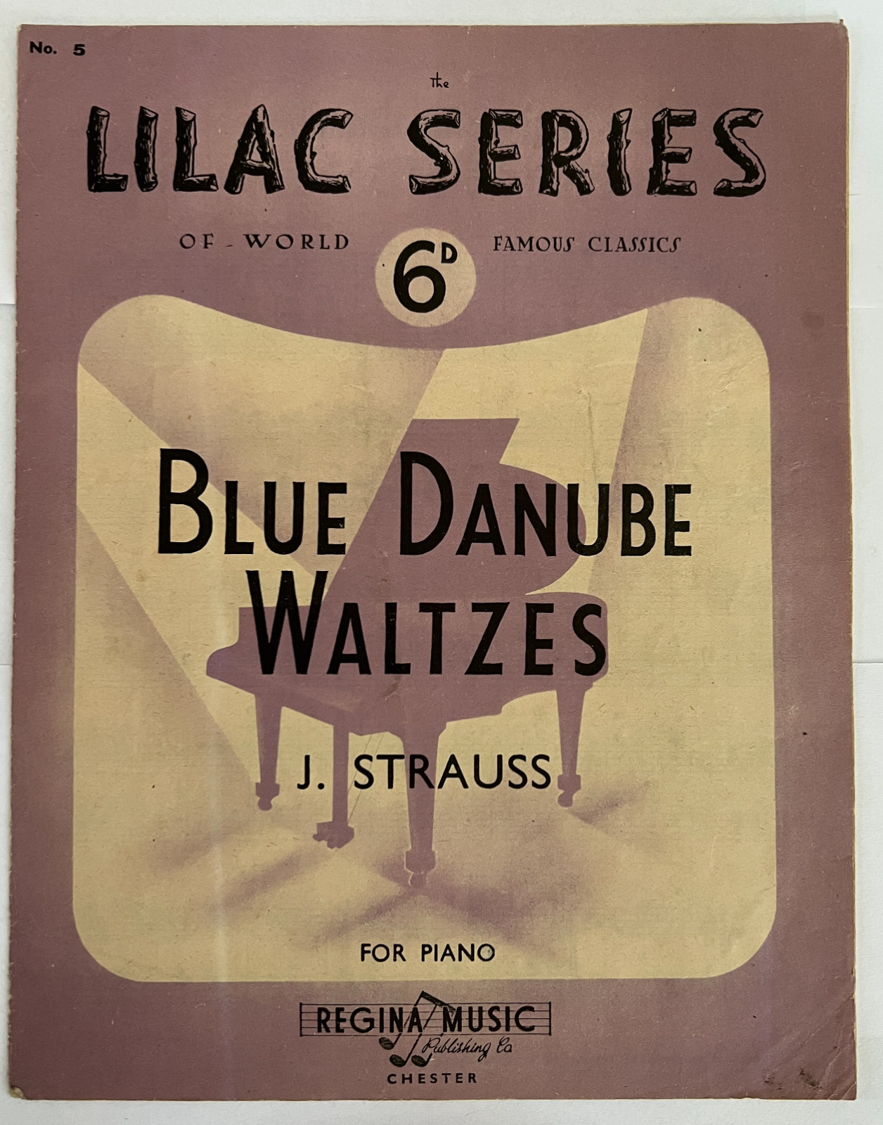 Vintage Johann Strauss Blue Danube Waltzes Lilac Series No 5 (GBB)