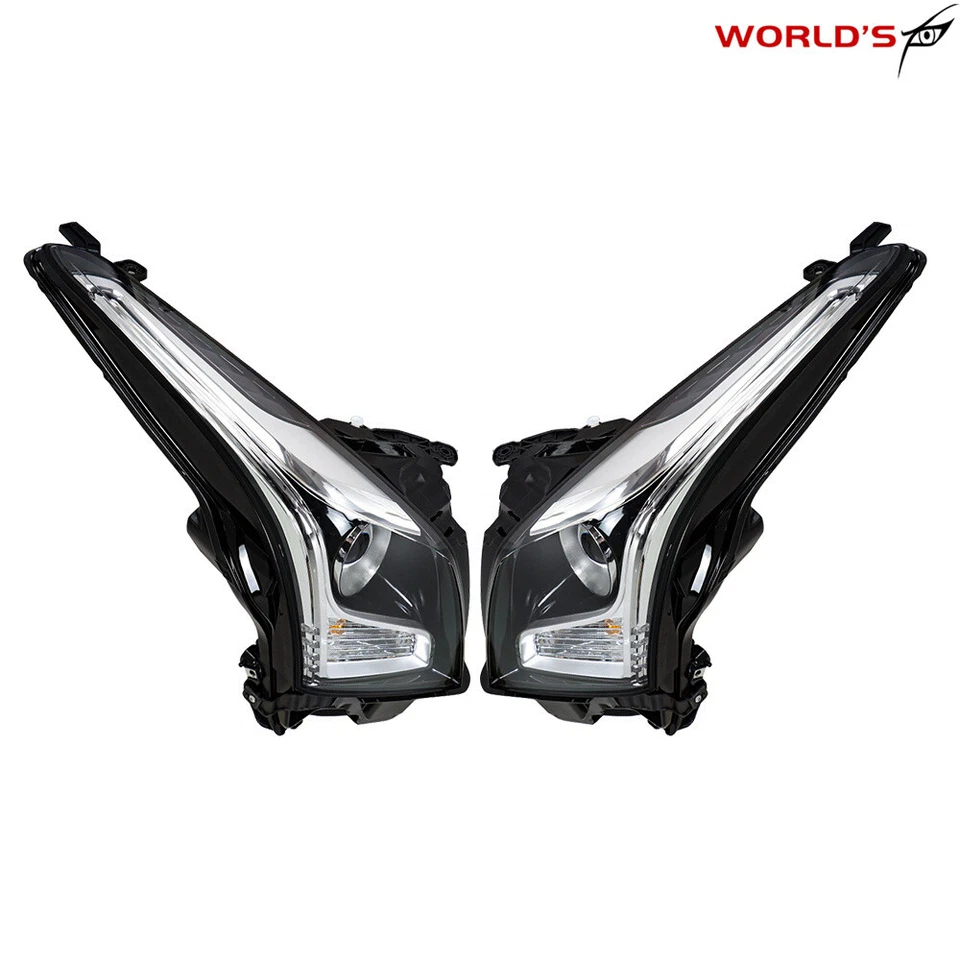 For Cadillac ATS 2013-2018 Headlights Halogen Assembly Projector Left+Right Side - Image 4 of 4