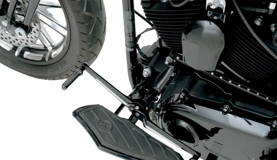 Palancas de cambio de punta de talón de máquina Performance para modelos Harley FLH/T Softail negras Foto 3 de 3