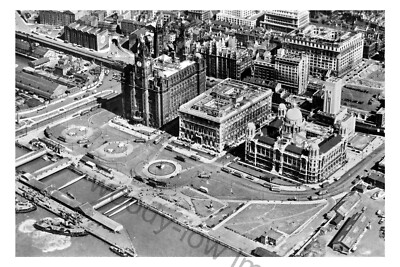 pt6050 - Liverpool Waterfront aus der Luft Lancashire - Druck 6x4