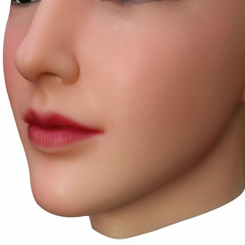 Realistic Silicone Female Head Mask Crossdresser Face Mask For women For Cosplay - Picture 5 of 10