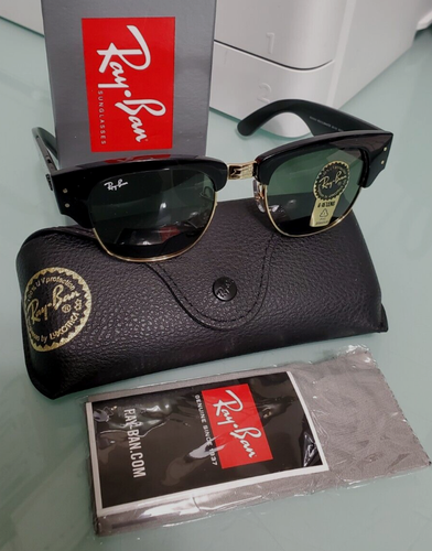 RAY BAN RB0316S MEGA CLUBMASTER 901/31 50-21/ 145 UNISEX SUNGLASSES ( MINT) - Picture 8 of 9
