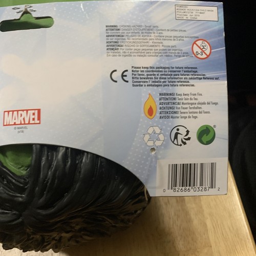 Nuevo con etiquetas Máscara de Niño Hulk Rubie's Marvel Avengers Endgame, Fiesta de Halloween, Mayores de 6 años - Imagen 6 de 9