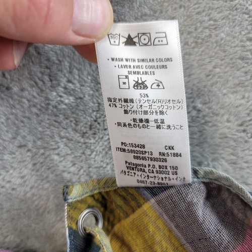Patagonia plaid layered sun dress spaghetti strap 58920sp13 women's size 4 - Picture 4 of 7