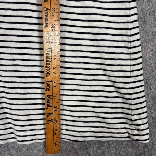 Lou & Grey Cotton Striped Mini Dress Sz L Nautical Beachy Coverup Summer Casual - Picture 3 of 10