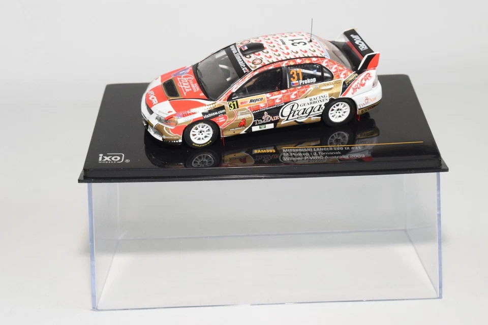 B21 1:43 IXO RAM395 MITSUBISHI LANCE EVO IX #31 GANADOR P-WRC AUSTRALIA 2009 SIN USAR, EN CAJA Foto 2 de 4