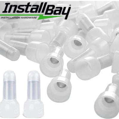 INSTALL BAY CC2218 / 22-18 GAUGE NYLON CRIMP CAPS ( 100 PACK )  **NEW**