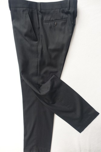 J. FERRAR~MINT!!~SLIM FIT MEN'S 42L CHARCOAL GRAY CAREER SUIT 38X32 - Picture 11 of 16
