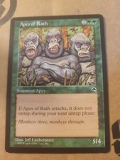 Magic The Gathering MTG Tempest Apes of Rath 1997 Green English LP BULK DISCOUNT