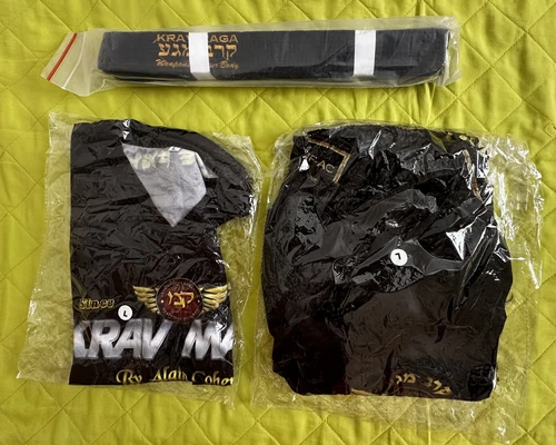 Krav Maga Israeli Self-Defence System Martial Arts – Belt Shirt Pants Sz L NIP
