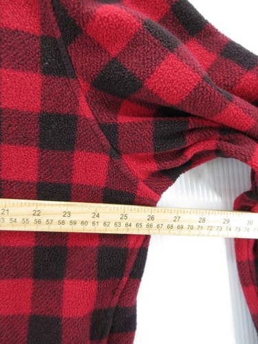 Woolrich Jacket Men XL Red Black Fleece Windbreaker Buffalo Plaid Hunting Zip Up - Picture 7 of 14