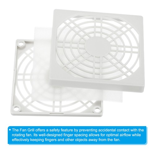8pcs 80mm Fan Finger Grill Grill Protector Guard Fan Protective Cover - Afbeelding 4 van 6