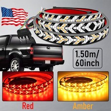 Truck Tailgate Light Strip 60inch Arrow With Red Running Brake Turn Signals Truck Tailgate Light Strip 60inch Arrow With Red Running Brake Turn Signals