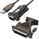 4894160001399 Unitek Y-105A konw. USB 1xRS-232 z adap.DB9F/DB25M UNITEK