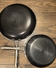 Hexclad 2 Pcs Cookware 12  Frying Pan & 8  Po...
