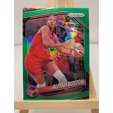 2025 Panini WNBA Prizm Aliyah Boston Green #75 Indiana Fever Basketball
