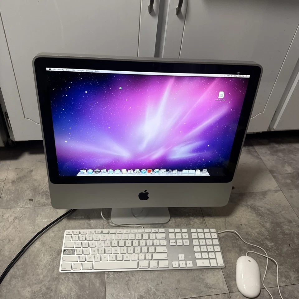 iMac 20" Apple Desktop Computer / 250GB HDD 1GB RAM macOS X 10.6.8 W/ Keyboard - Image 3 of 4