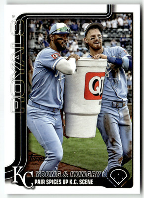 2025 Topps Update Series No. US209 MJ Melendez Bobby Witt Jr. Veteran Combos