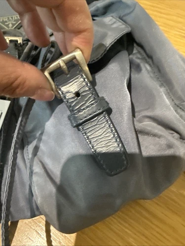 Authentic PRADA Blue Nylon  Backpack Bag with authenticity card 