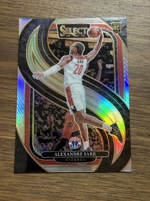 2024-25 Panini Select RC Alexandre Sarr Premier Silver Prizm Wizards MB