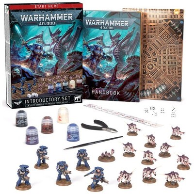 Warhammer 40000 Introductory Set Starter Box Space Marines Tyranids 40-04