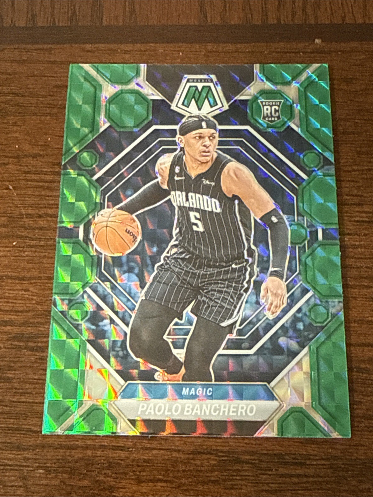 2022-23 Panini Mosaic - Rookies Paolo Banchero #231 Green Mosaic Prizm (RC)