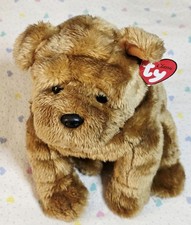 10" Ty Classic Shantou Sharpei Puppy Dog Plush Sitting Stuffed Animal Handmade