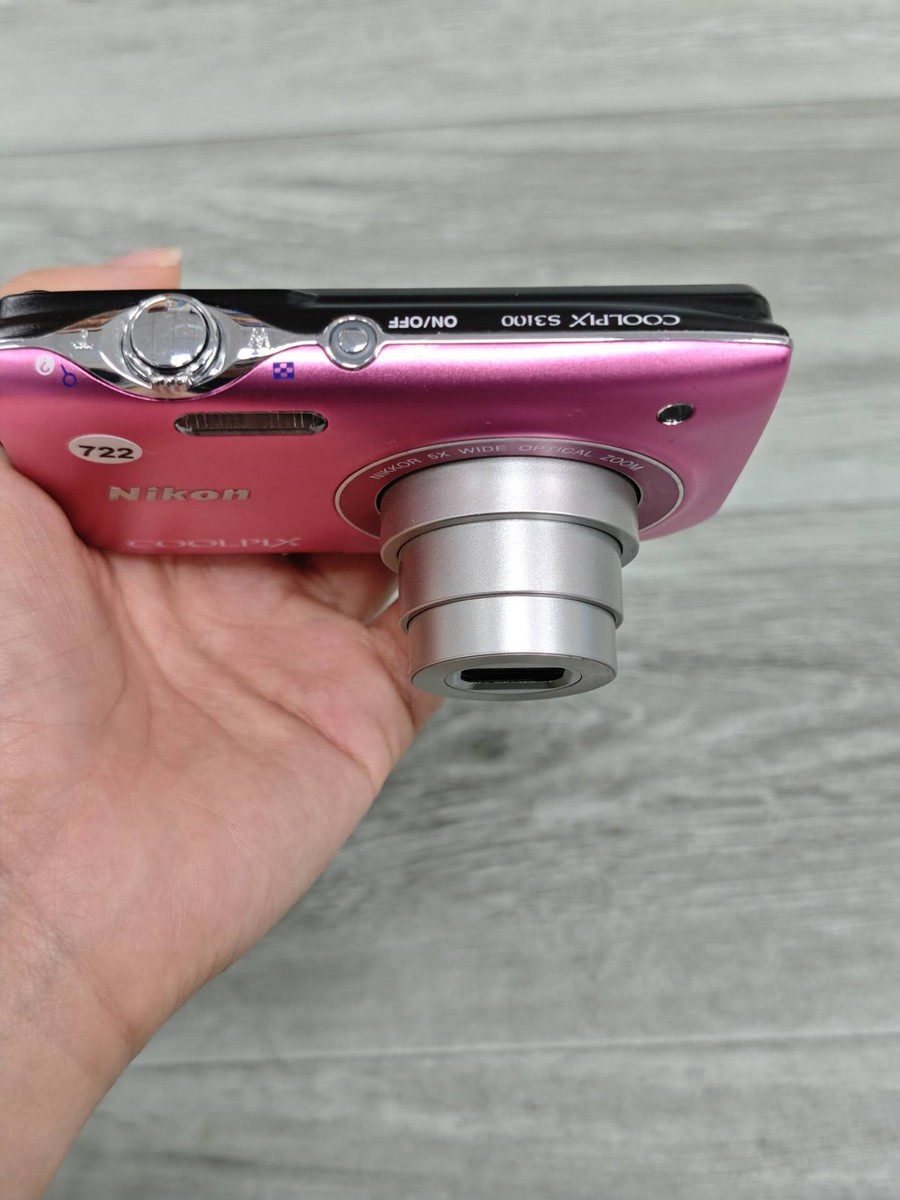 Nikon Coolpix S3100 14.0 MP5x Optical Zoom Digital Camera Pink 95