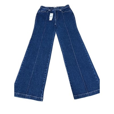 Cinq à Sept (Blue) Niko Wide Leg Jeans Women Size 10 NWT