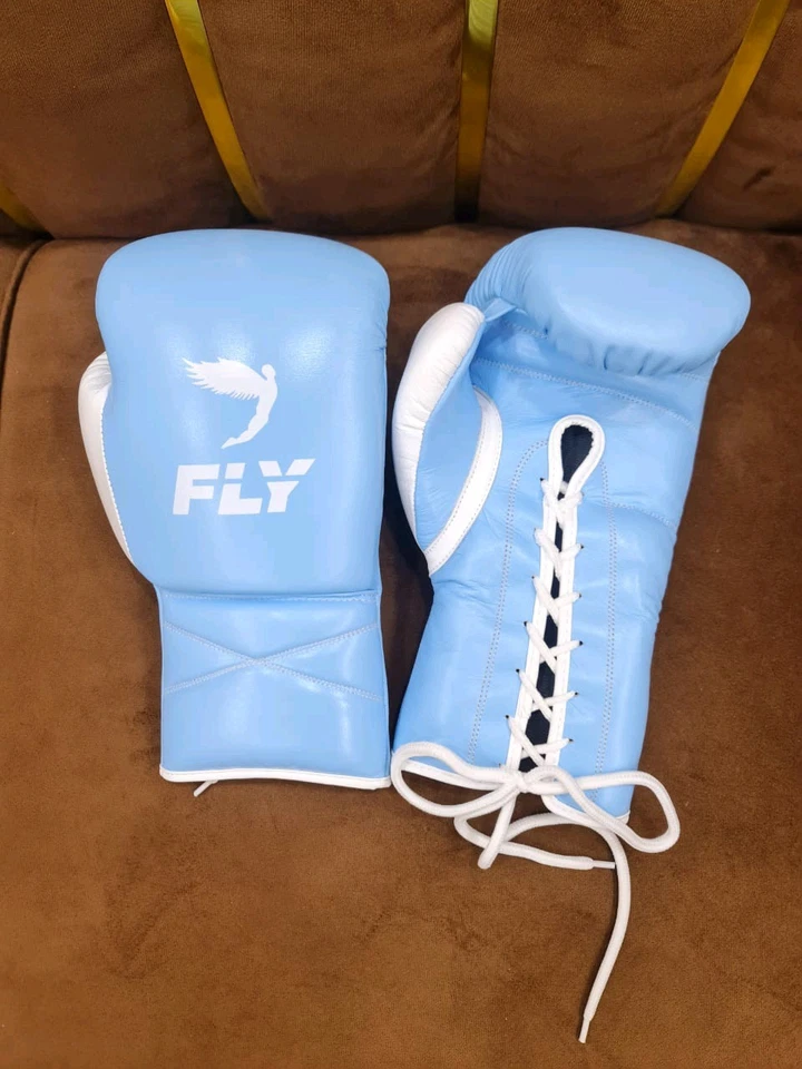 Guantes de Boxeo Fly Superlace X Con Cordones Tipo Pro Sparring TraGloves 8oz-16oz Foto 3 de 4