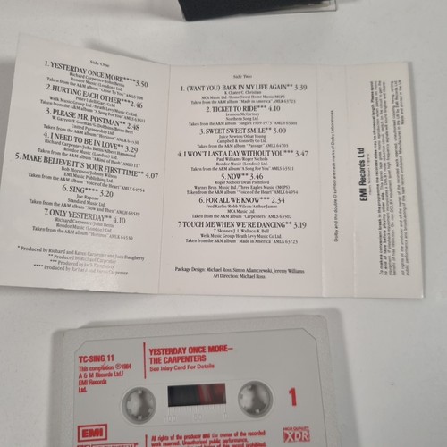 CARPENTERS - UK CASSETTE TAPE X 2 YESTERDAY ONCE MORE BEST OF/GREATEST HITS XDR - Picture 10 of 16