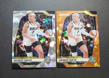 CHENNEDY CARTER 2024 Panini Prizm WNBA Prizm Cracked Ice & Orange Ice #66 Sky