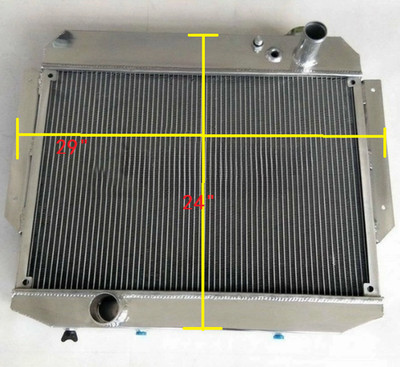 Für 1958-1960 LINCOLN V8 4-BBL 1958 1959 1960 AT 3Row Aluminum Radiator Kühler