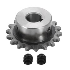 #25 Chain Roller Sprocket 8mm Bore 39.5mm OD, 18 Tooth with 3x1.4mm Keyway