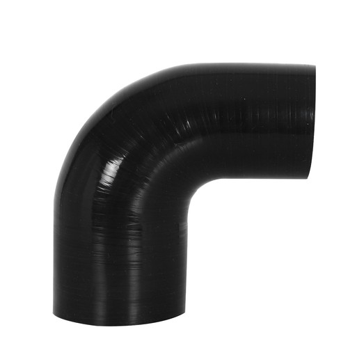 2"-2.5" 90 DEGREE INTAKE/INTERCOOLER PIPE BLACK SILICONE REDUCER HOSE 51-63 - Picture 4 of 10