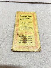 Vintage 1914 Imperial Glass Co. Booklet Bellaire Ohio Nucut Glass