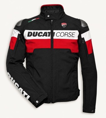 Ducati Corse Men s Motorcycle Jacket Waterproof Textile Racing Touring Gear CE