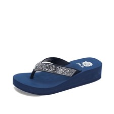 Yellow Box Africa Navy Women's Sandals Size 6.5 New