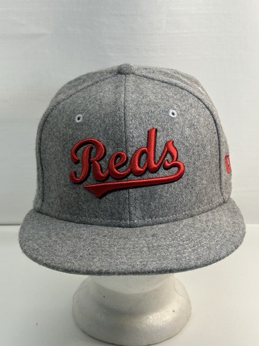 Cincinnati Reds New Era 59fifty Hat Fitted 7 1/4 Gray 50% Wool MLB Baseball - Picture 2 of 9