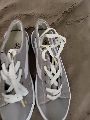 Panelled Low Trainers Size 5 Grey - Imagen 2 de 11