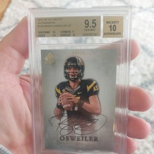 Brock Osweiler RC Signed 2012 SP Authentic  BGS 9.5 Arizona State On Card  Auto 