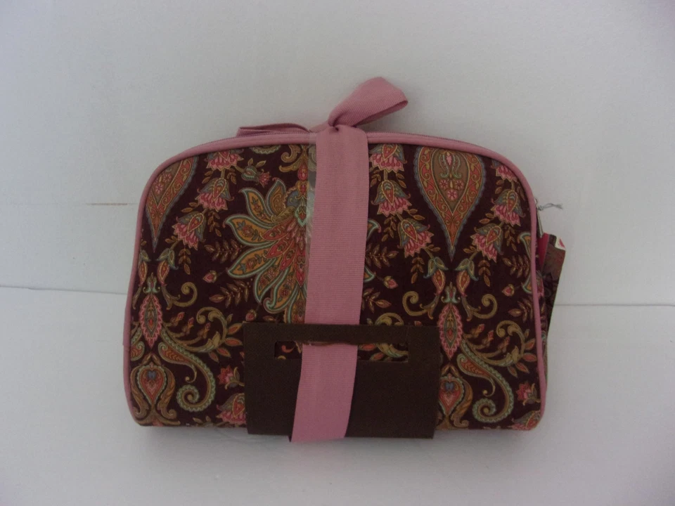 Nuevas bolsas de maquillaje cosmético Raymond Waites con cremallera estampado de cachemira de 3 piezas. Foto 2 de 4