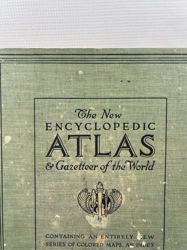 1917 The New Encyclopedic Atlas And Gazetteer Of The World P.F Collier & Son - Bild 2 von 12